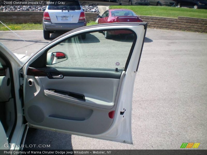 White / Gray 2008 Chevrolet Impala LT