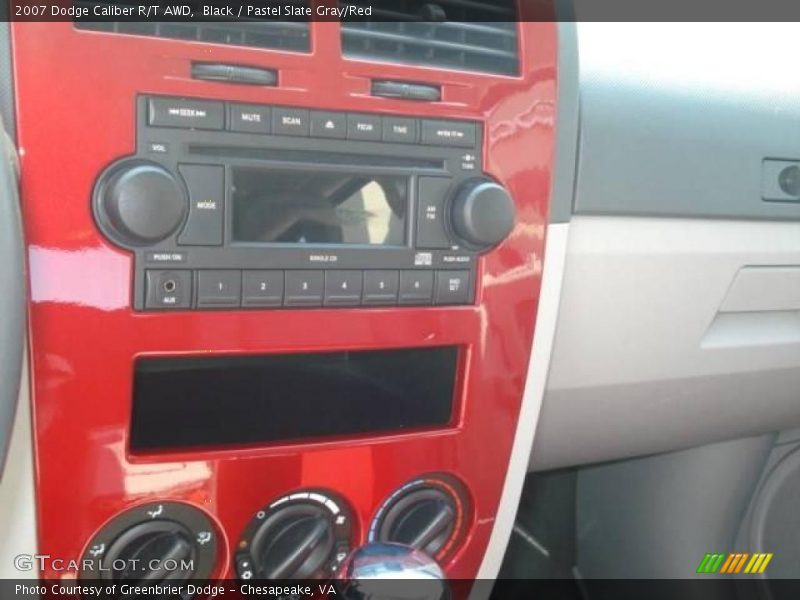 Black / Pastel Slate Gray/Red 2007 Dodge Caliber R/T AWD