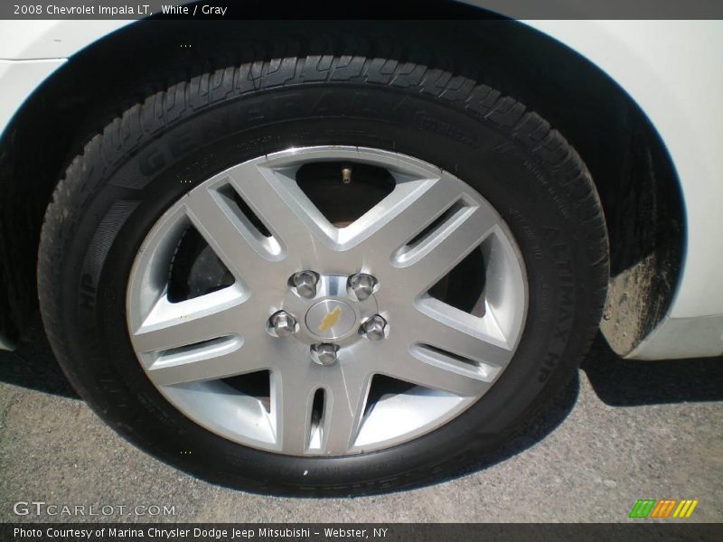White / Gray 2008 Chevrolet Impala LT