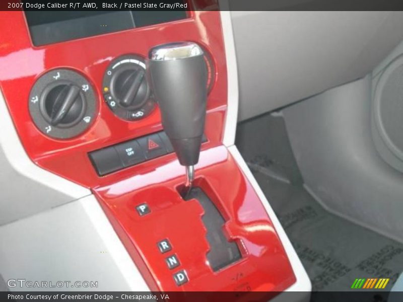 Black / Pastel Slate Gray/Red 2007 Dodge Caliber R/T AWD