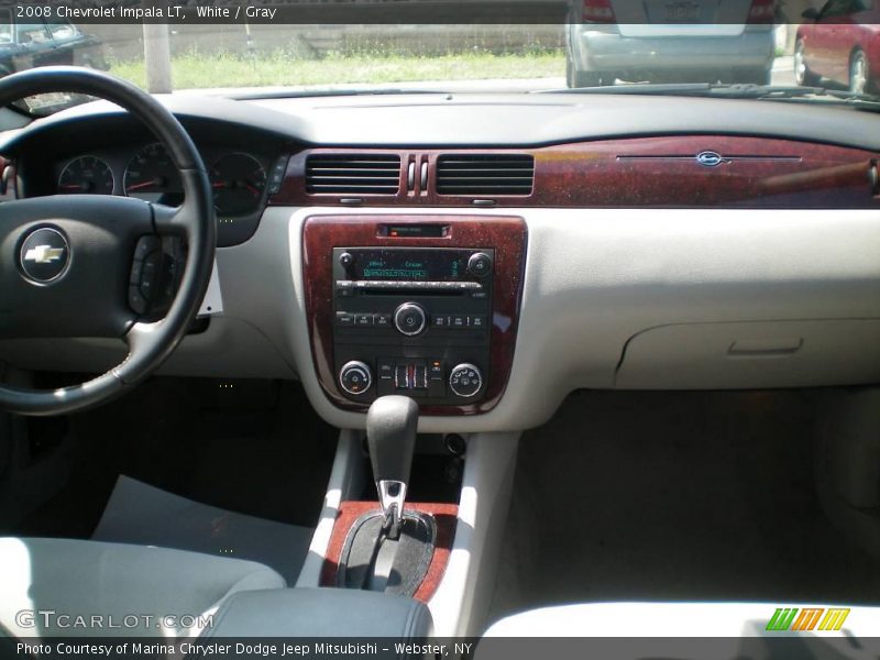 White / Gray 2008 Chevrolet Impala LT