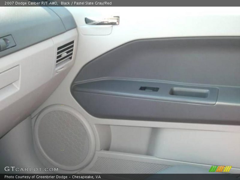 Black / Pastel Slate Gray/Red 2007 Dodge Caliber R/T AWD
