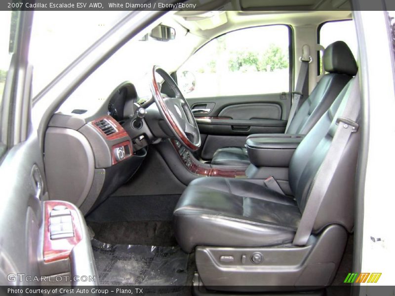 White Diamond / Ebony/Ebony 2007 Cadillac Escalade ESV AWD