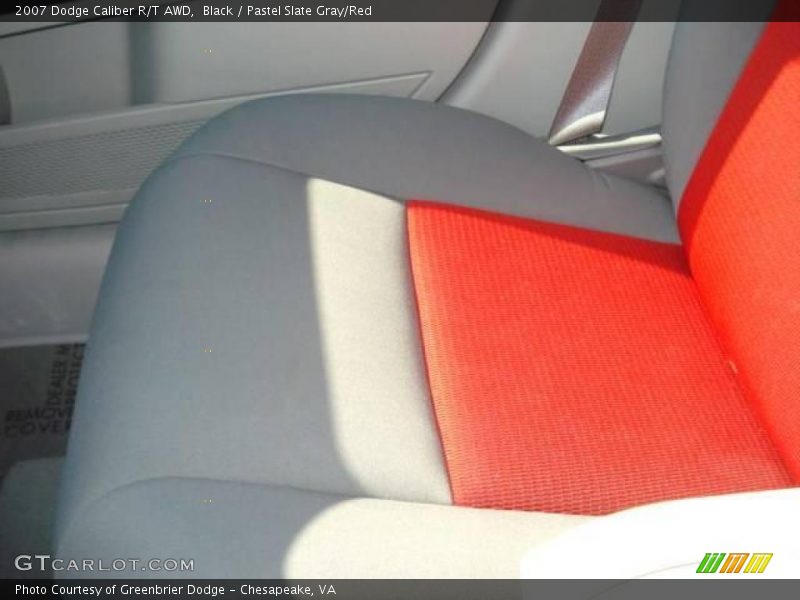 Black / Pastel Slate Gray/Red 2007 Dodge Caliber R/T AWD