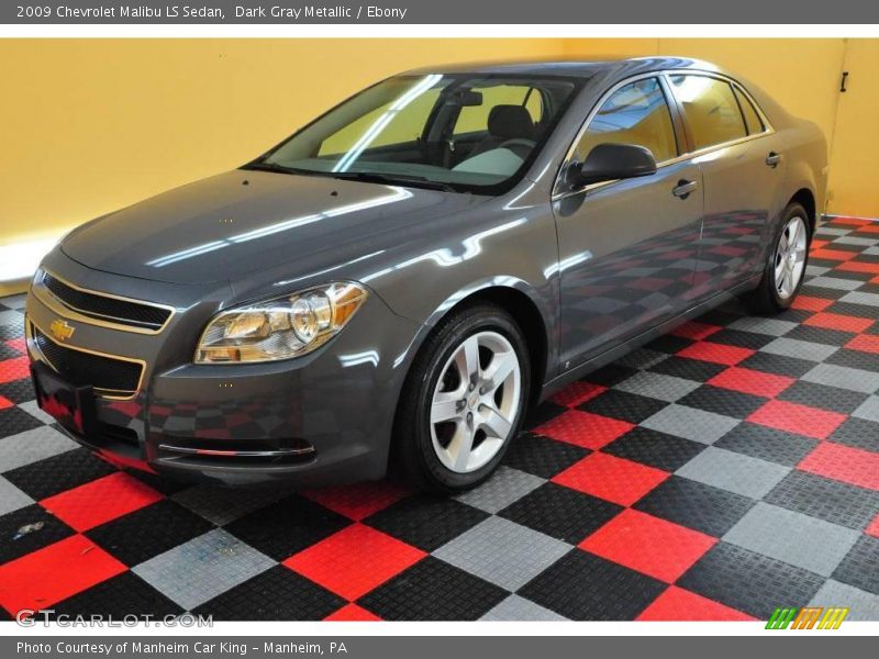 Dark Gray Metallic / Ebony 2009 Chevrolet Malibu LS Sedan