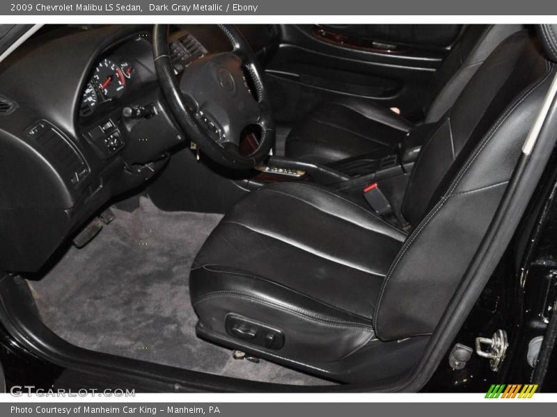 Dark Gray Metallic / Ebony 2009 Chevrolet Malibu LS Sedan