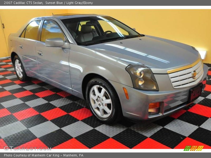 Sunset Blue / Light Gray/Ebony 2007 Cadillac CTS Sedan
