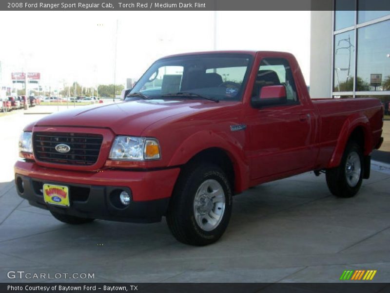 Torch Red / Medium Dark Flint 2008 Ford Ranger Sport Regular Cab