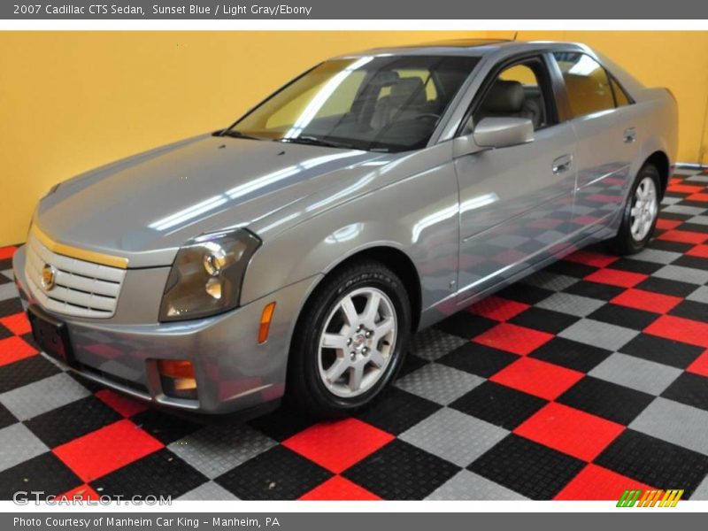 Sunset Blue / Light Gray/Ebony 2007 Cadillac CTS Sedan