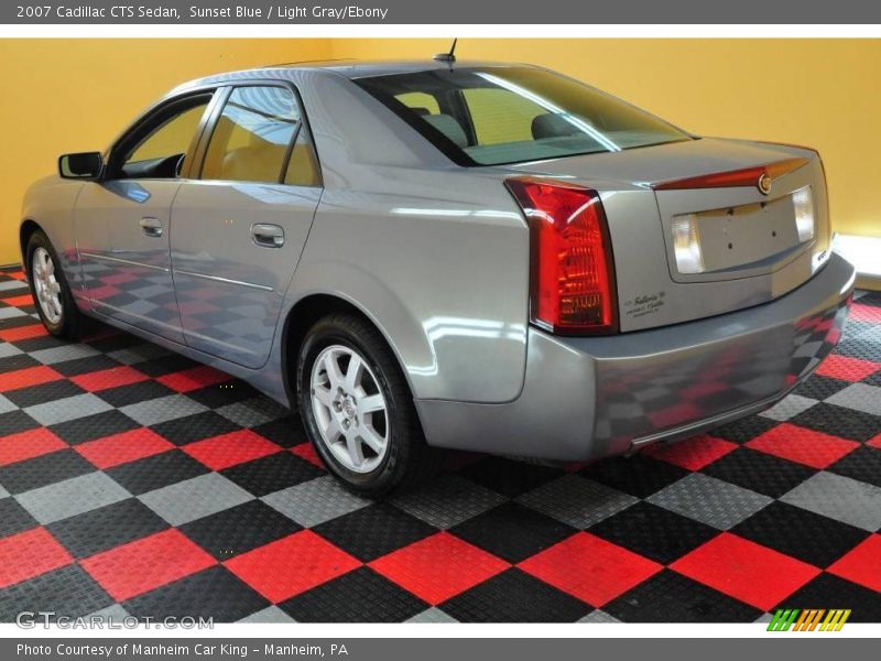 Sunset Blue / Light Gray/Ebony 2007 Cadillac CTS Sedan