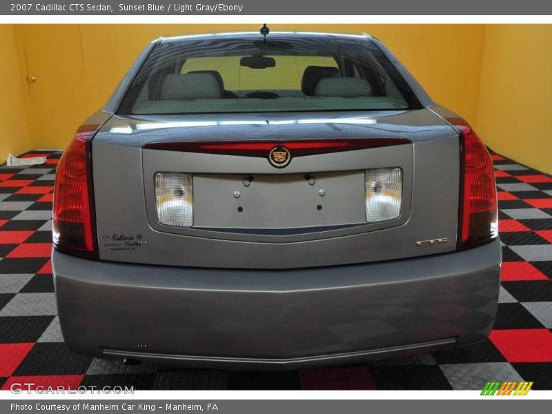 Sunset Blue / Light Gray/Ebony 2007 Cadillac CTS Sedan