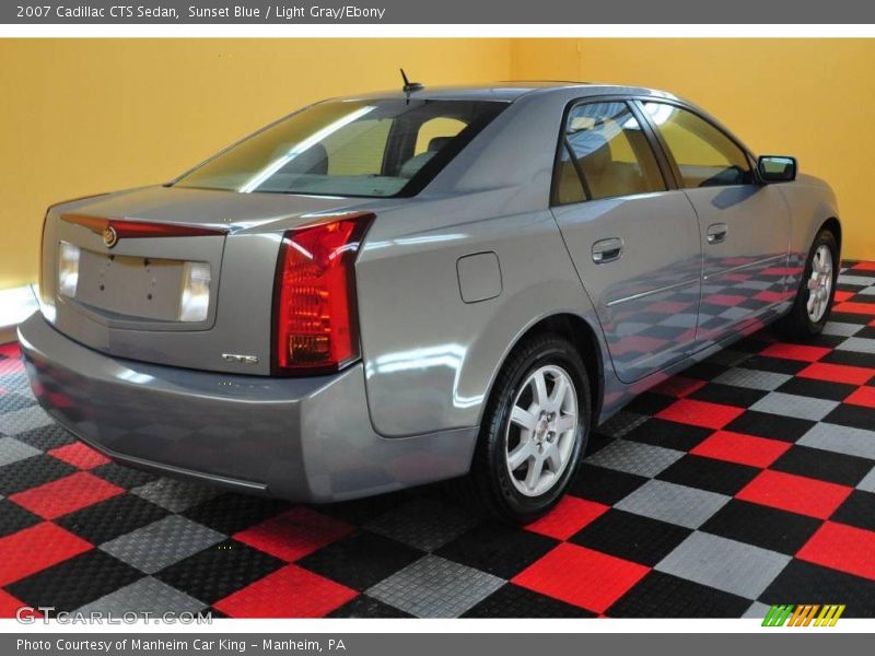 Sunset Blue / Light Gray/Ebony 2007 Cadillac CTS Sedan