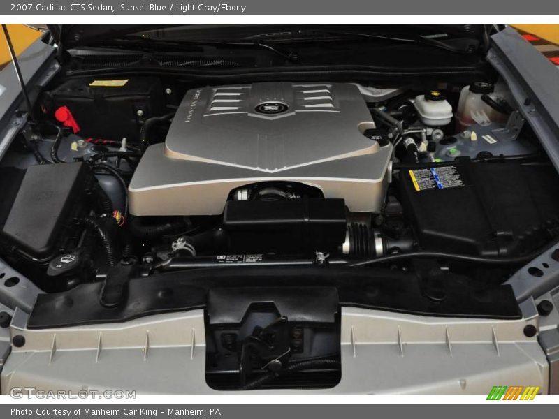 Sunset Blue / Light Gray/Ebony 2007 Cadillac CTS Sedan