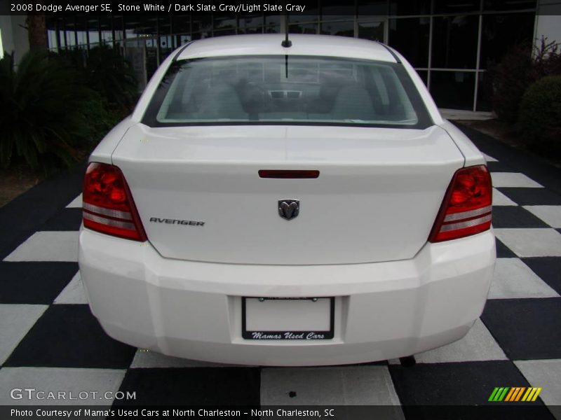 Stone White / Dark Slate Gray/Light Slate Gray 2008 Dodge Avenger SE