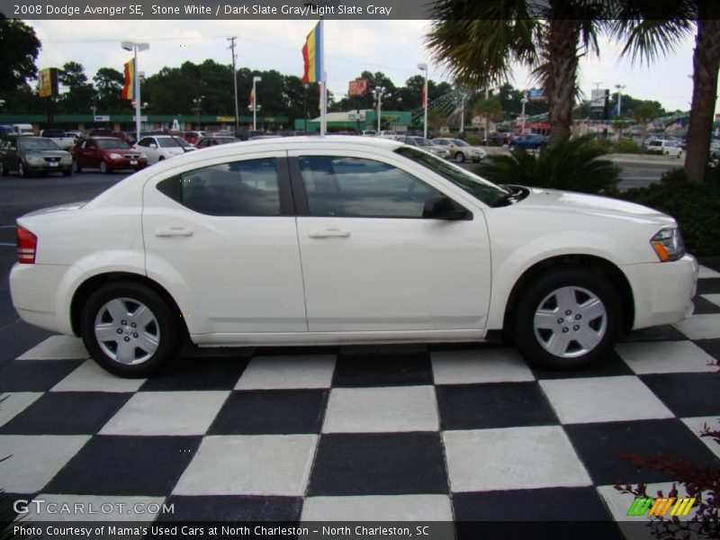 Stone White / Dark Slate Gray/Light Slate Gray 2008 Dodge Avenger SE