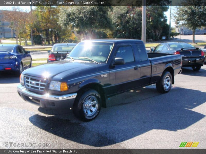 Black Clearcoat / Dark Graphite 2002 Ford Ranger XLT SuperCab