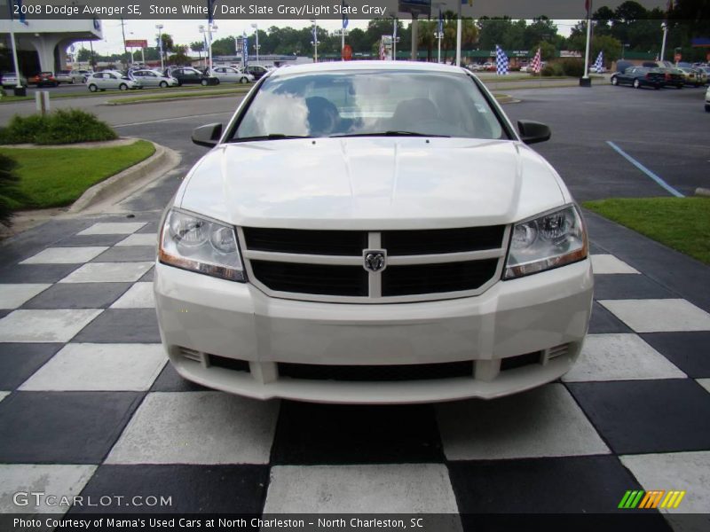 Stone White / Dark Slate Gray/Light Slate Gray 2008 Dodge Avenger SE