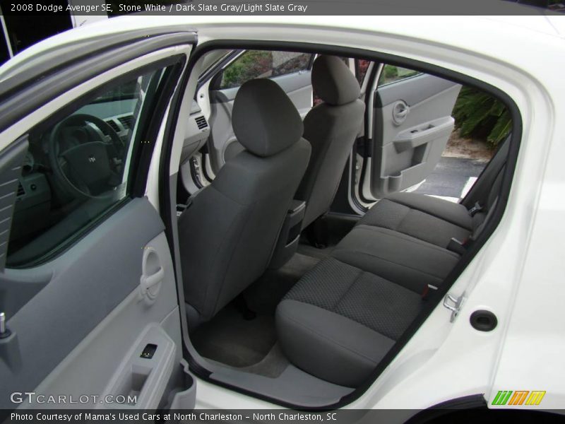 Stone White / Dark Slate Gray/Light Slate Gray 2008 Dodge Avenger SE