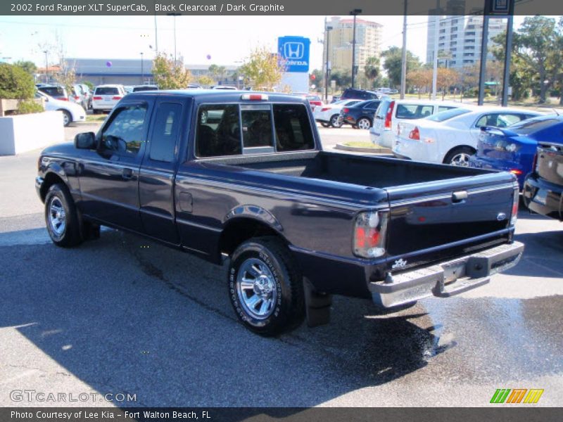 Black Clearcoat / Dark Graphite 2002 Ford Ranger XLT SuperCab