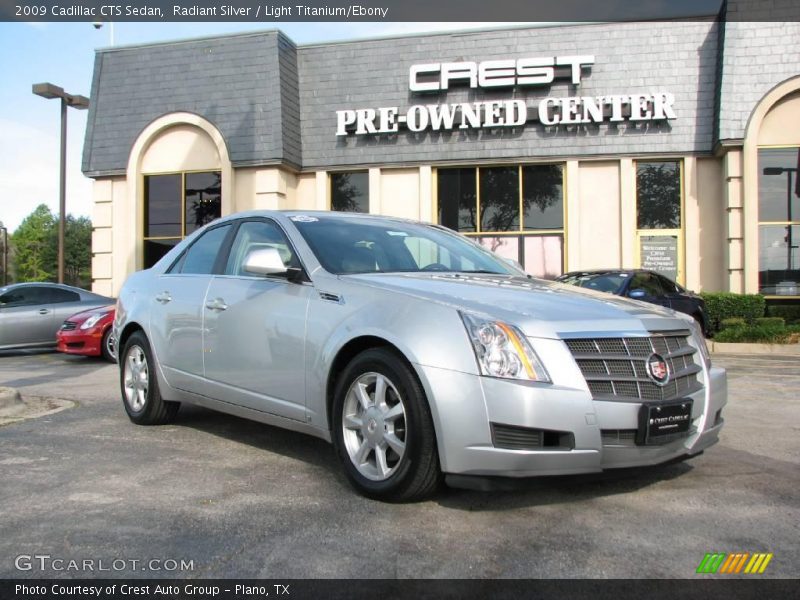 Radiant Silver / Light Titanium/Ebony 2009 Cadillac CTS Sedan
