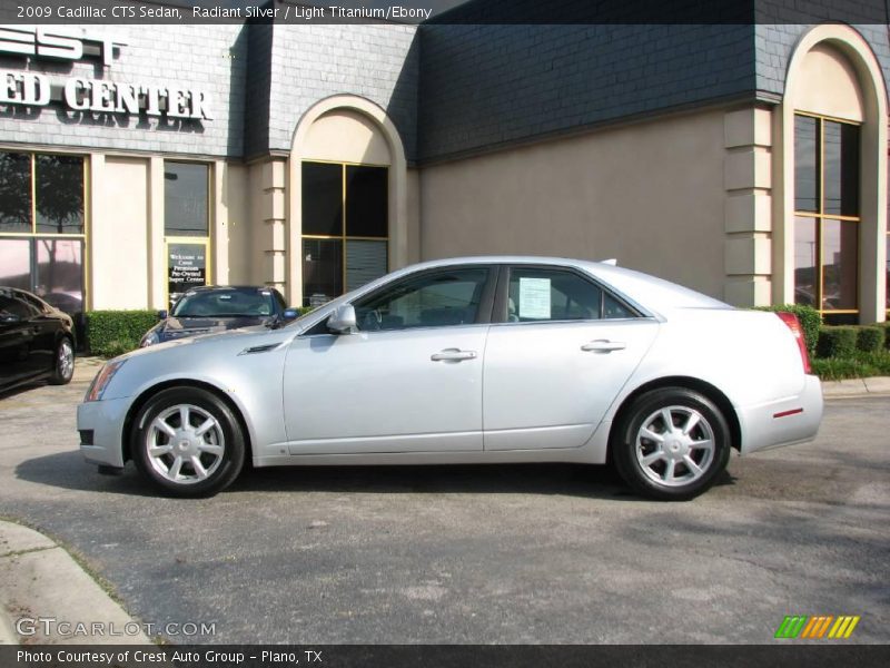 Radiant Silver / Light Titanium/Ebony 2009 Cadillac CTS Sedan