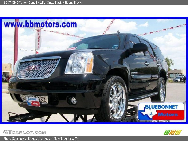 Onyx Black / Ebony Black 2007 GMC Yukon Denali AWD
