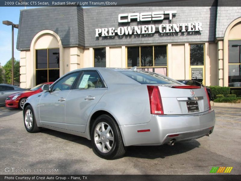 Radiant Silver / Light Titanium/Ebony 2009 Cadillac CTS Sedan