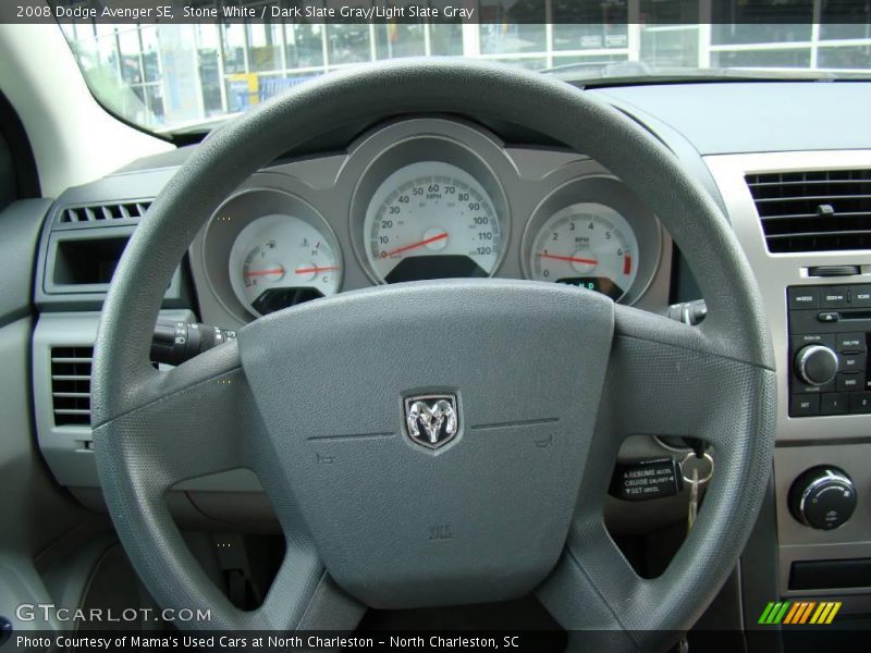 Stone White / Dark Slate Gray/Light Slate Gray 2008 Dodge Avenger SE