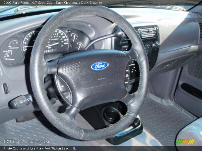 Black Clearcoat / Dark Graphite 2002 Ford Ranger XLT SuperCab