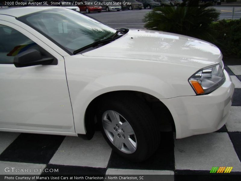 Stone White / Dark Slate Gray/Light Slate Gray 2008 Dodge Avenger SE