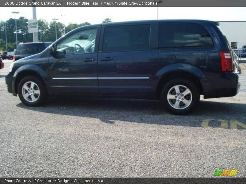 Modern Blue Pearl / Medium Slate Gray/Light Shale 2008 Dodge Grand Caravan SXT