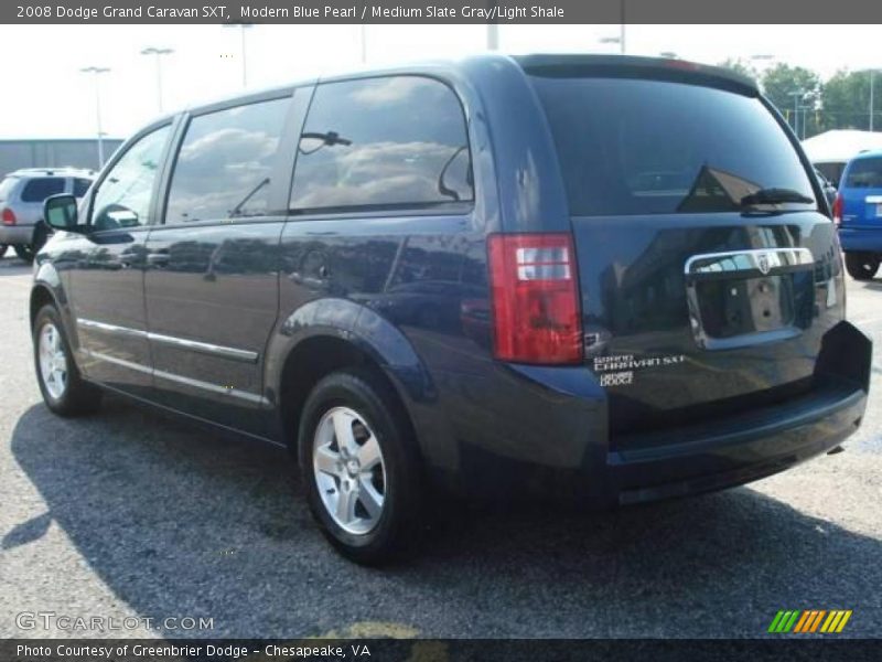 Modern Blue Pearl / Medium Slate Gray/Light Shale 2008 Dodge Grand Caravan SXT
