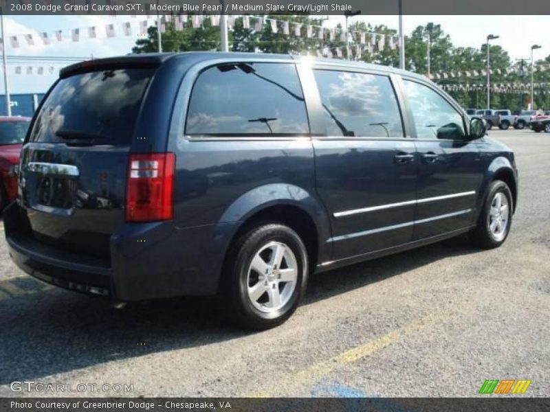 Modern Blue Pearl / Medium Slate Gray/Light Shale 2008 Dodge Grand Caravan SXT