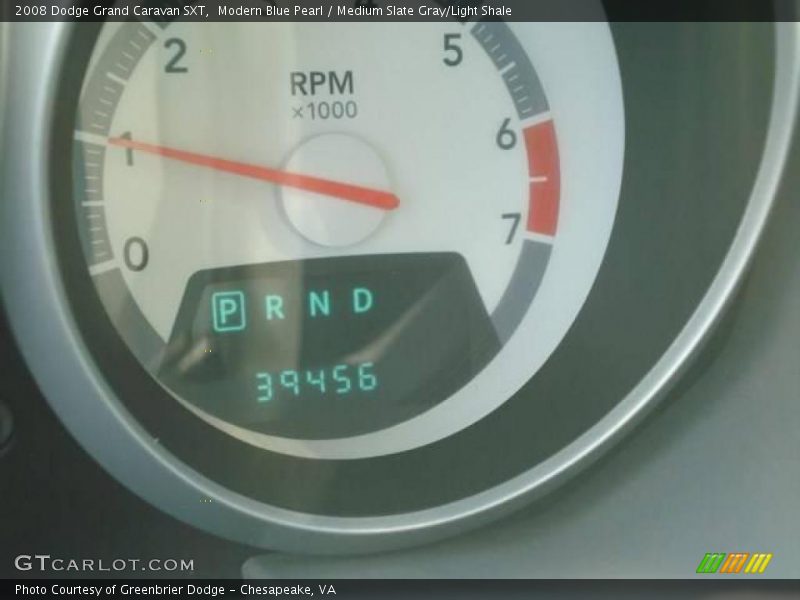 Modern Blue Pearl / Medium Slate Gray/Light Shale 2008 Dodge Grand Caravan SXT