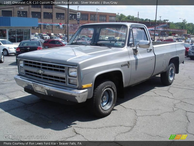 Front 3/4 View of 1985 C/K C10 Custom Deluxe Regular cab