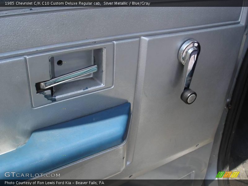 Silver Metallic / Blue/Gray 1985 Chevrolet C/K C10 Custom Deluxe Regular cab