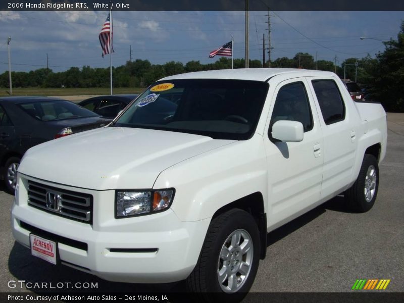 White / Olive 2006 Honda Ridgeline RTS
