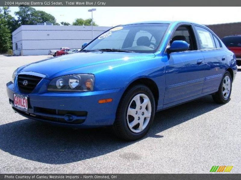 Tidal Wave Blue / Gray 2004 Hyundai Elantra GLS Sedan