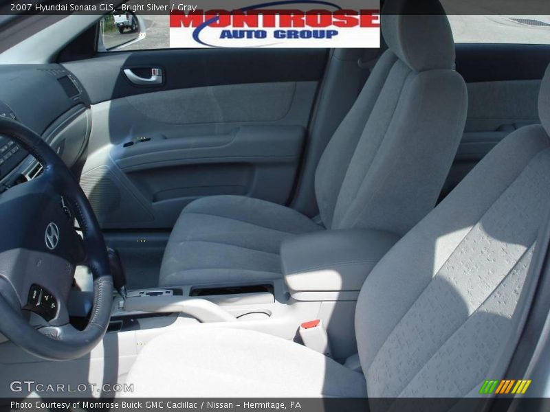 Bright Silver / Gray 2007 Hyundai Sonata GLS