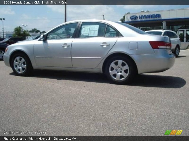 Bright Silver / Gray 2008 Hyundai Sonata GLS