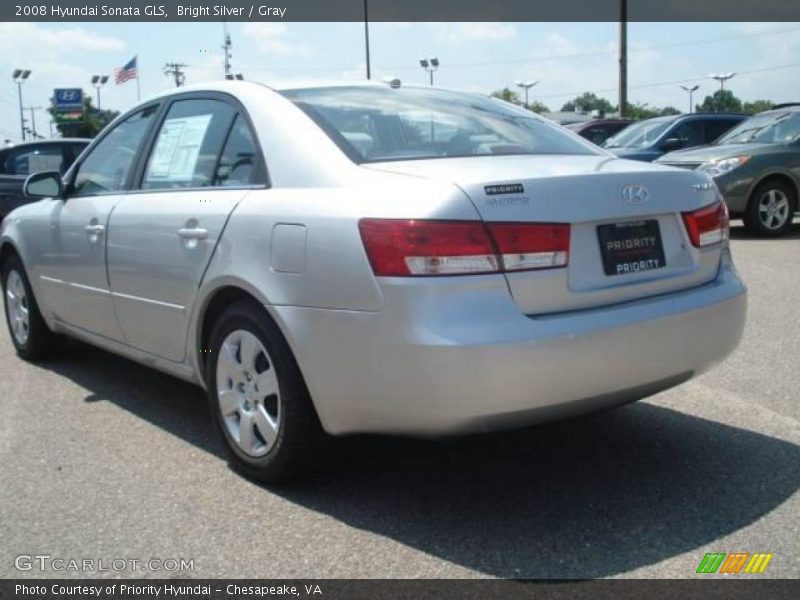Bright Silver / Gray 2008 Hyundai Sonata GLS