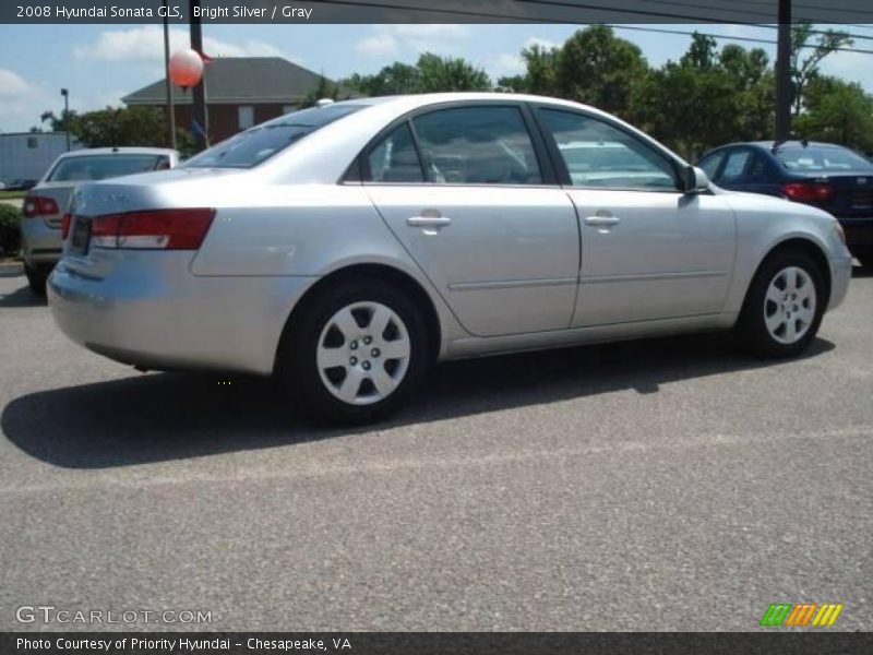 Bright Silver / Gray 2008 Hyundai Sonata GLS