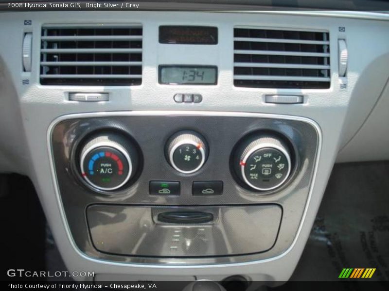 Bright Silver / Gray 2008 Hyundai Sonata GLS