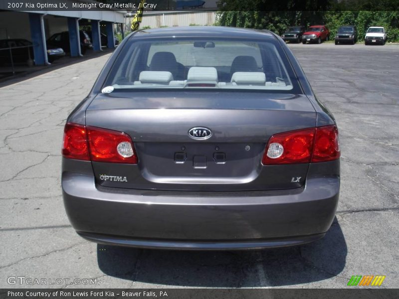 Midnight Gray Metallic / Gray 2007 Kia Optima LX