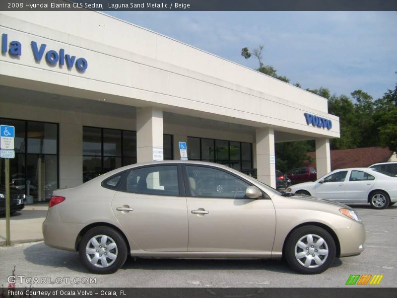 Laguna Sand Metallic / Beige 2008 Hyundai Elantra GLS Sedan