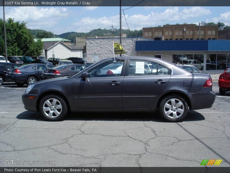 Midnight Gray Metallic / Gray 2007 Kia Optima LX
