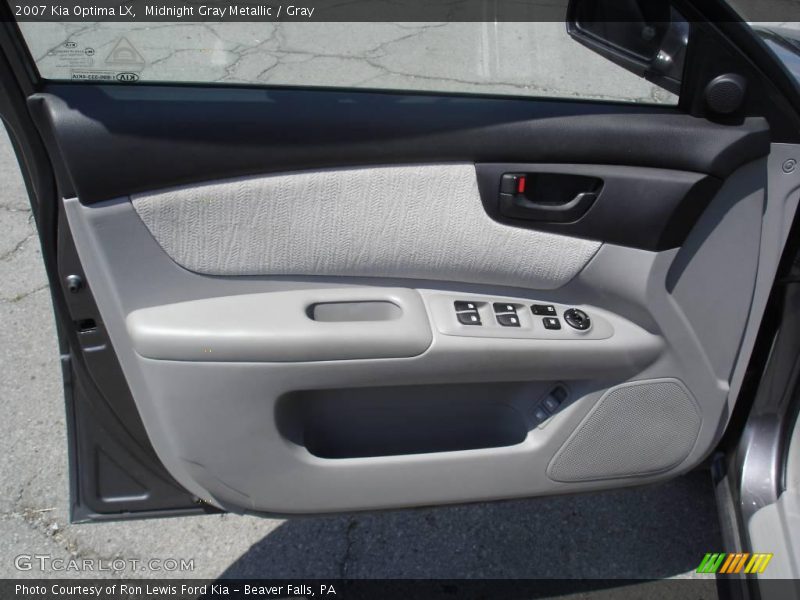Midnight Gray Metallic / Gray 2007 Kia Optima LX