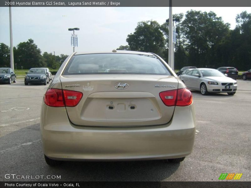 Laguna Sand Metallic / Beige 2008 Hyundai Elantra GLS Sedan