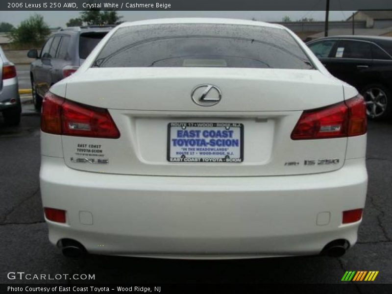 Crystal White / Cashmere Beige 2006 Lexus IS 250 AWD