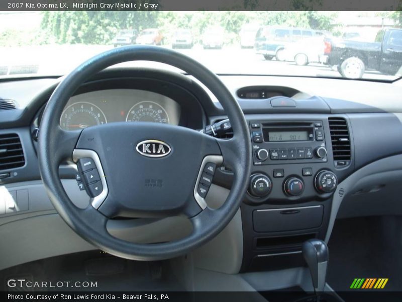 Midnight Gray Metallic / Gray 2007 Kia Optima LX